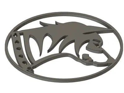 Dog Wall Art 2D 3D print model