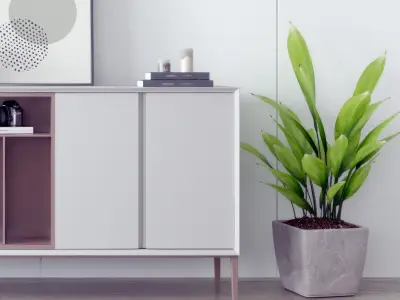 Modern decorative cabinet 3D model