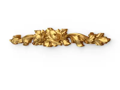 Classic carved decor ornament 354 3D model