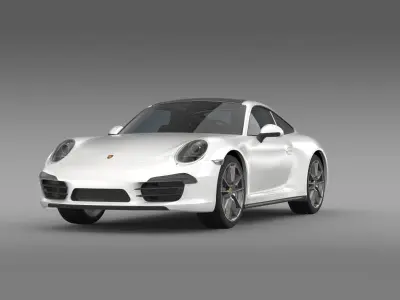 Porsche 911 Carerra 4 2013 3D model