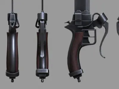 AOT Sword Low-poly 3D model