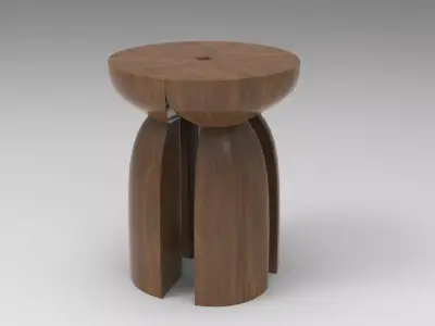 JiJu Side Table Low-poly 3D model