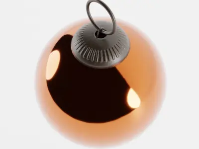 Antique Christmas Tree Bauble 3D model