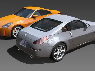 2002-2008 Nissan 350z Low-poly 3D model