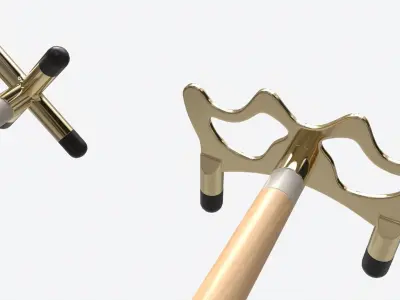 Billiard Cue Bridge Set 3D model