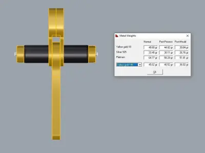 Gold Cross Free 3D print model