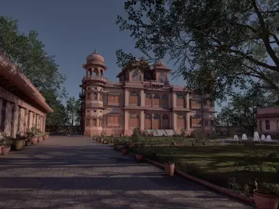 Mohatta Palace Museum 3D Model by zambeelstudios 3D model