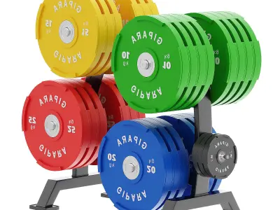  Olympic plate rack 3D model