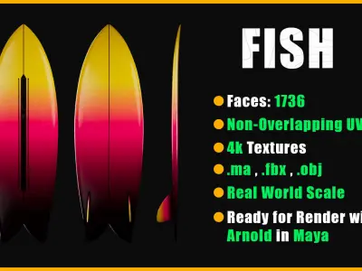 10 Surfboard 3D Models-UPDATE 3D model