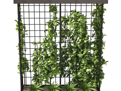 Vertical Garden Trellis 02 3D model