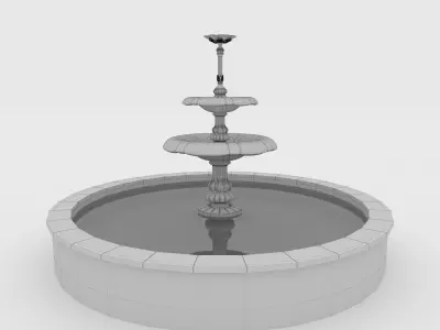 Classic Fountain 1 3D model