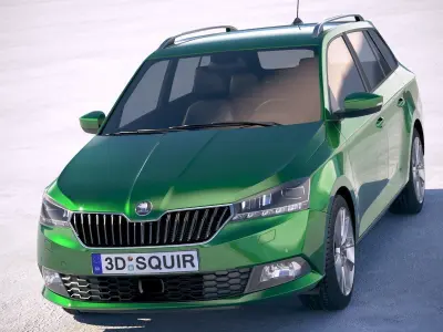 Skoda Fabia Combi 2019 3D model