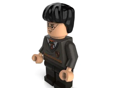 HarryPotterUniform lego harry potter with glasses 3D model