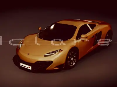 McLaren NewQue  Concept Low-poly 3D model