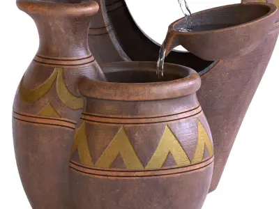 Water fountain 3D model