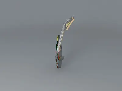 Ibanez JPM100 P1 John Petrucci model guitar Free 3D model