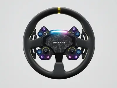 MOZA RS V2 STEERING WHEEL 3D model