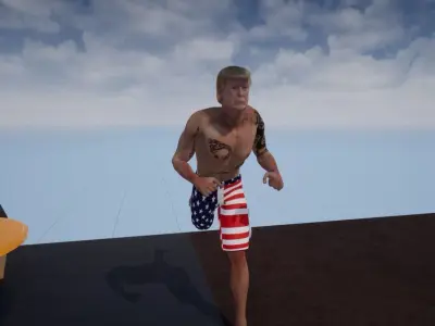 Workout Trump Unreal Engine model--coolgames 3D model
