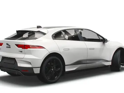Jaguar I-Pace Black 2021 3D model