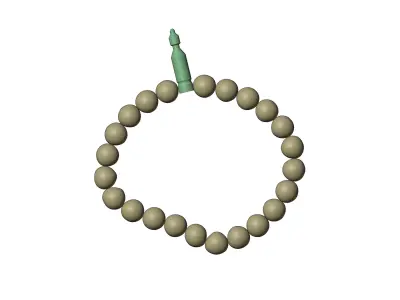 prayer beads 3D model