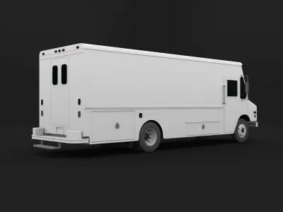 Generic Step Van Low-poly 3D model