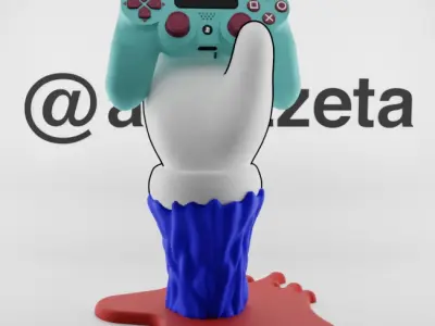 Kaws BFF Hand Controller Stand Play Station and Xbox for Print 3D print model