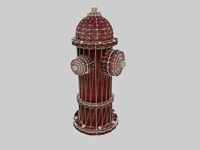 Firehydrant fire hydrant Free low-poly 3D model