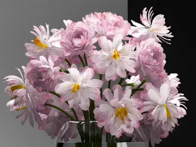 Flower Vase Set 3D model