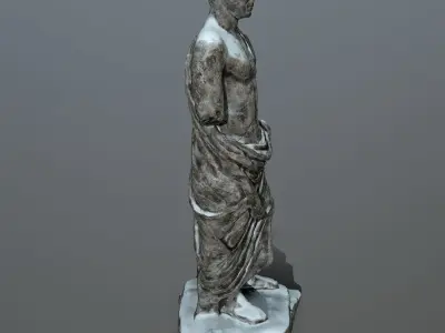 statue 1 roman Low-poly 3D model