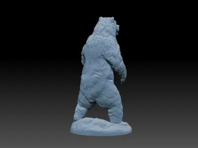Bear Statue Print Ready 3D model