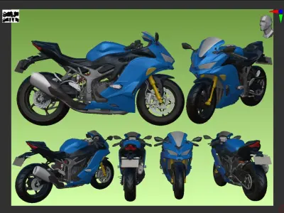 KAWASAKI ZX25R 2024 3D print model