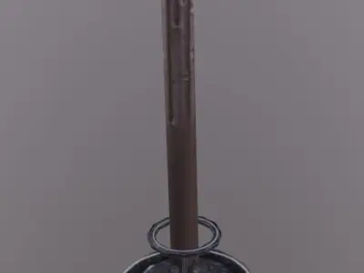 Candle  Low-poly 3D model