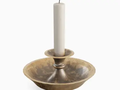 Candle Holder 01 Low-poly 3D model