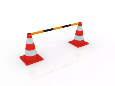 Road Safety Cone 3D model