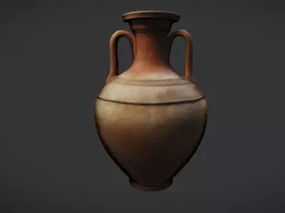 Roman Amphora Low-poly 3D model