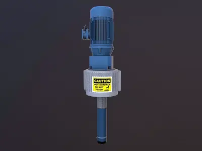 Pump 3D Model Low-poly 3D model