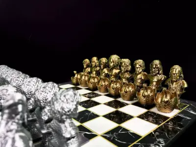 GAME OF THRONES CHESS - GOT CHESS- GOT CHARACTERS CHESS STL 3D print model