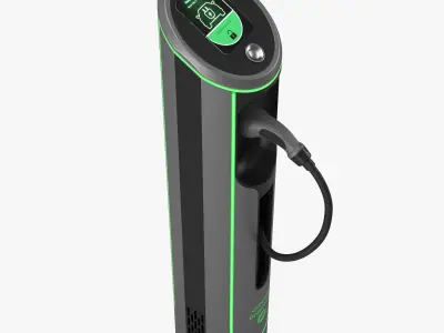 Electric Vehicle Charging Station 5 3D model