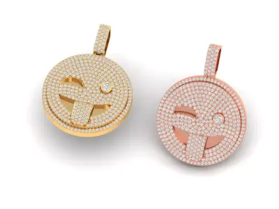 Smilee Diamond Pendant 3D print model 3D print model