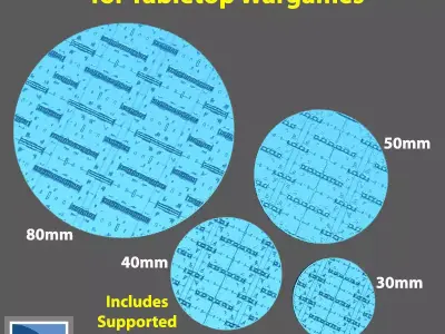Bases for Wargames - Sci-Fi Ship Panels Free 3D print model