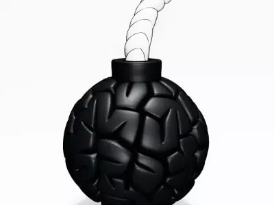 Bomb Brain Style toy 3D print model