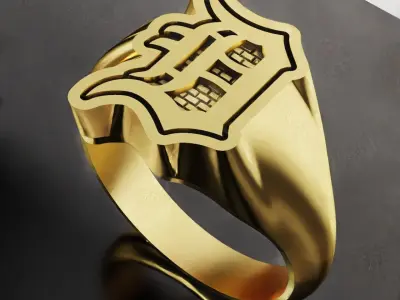 Detroit Tigers Baseball Fans Rings 3D Print Models 3D print model