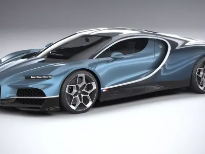Bugatti Tourbillon 2026 LowPoly 3D model
