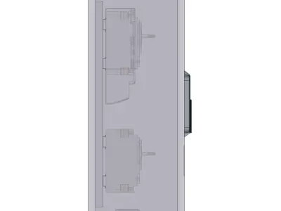 Outdoor mounting electricity metering panel Free 3D model