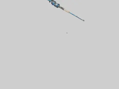 Beachside Fishing Rod model 3D model