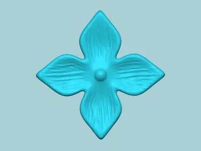 Bouvardia Flower Mold - Artificial EVA Molding 3D print model