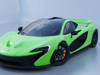 Mclaren P1 Low-poly 3D model