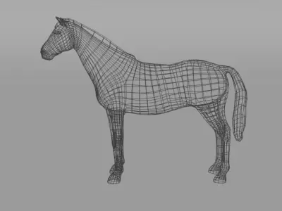 Horse Low-poly 3D model
