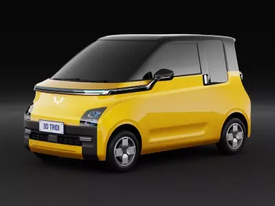 Wuling Air EV HQ Low Poly No Interior Low-poly 3D model
