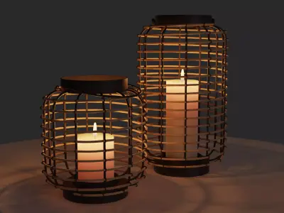 Modern outdoor lanterns 3D model